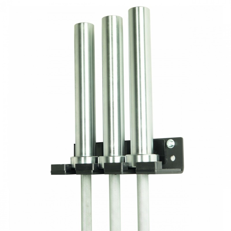 Vertical wall support for 3 Olympic bars