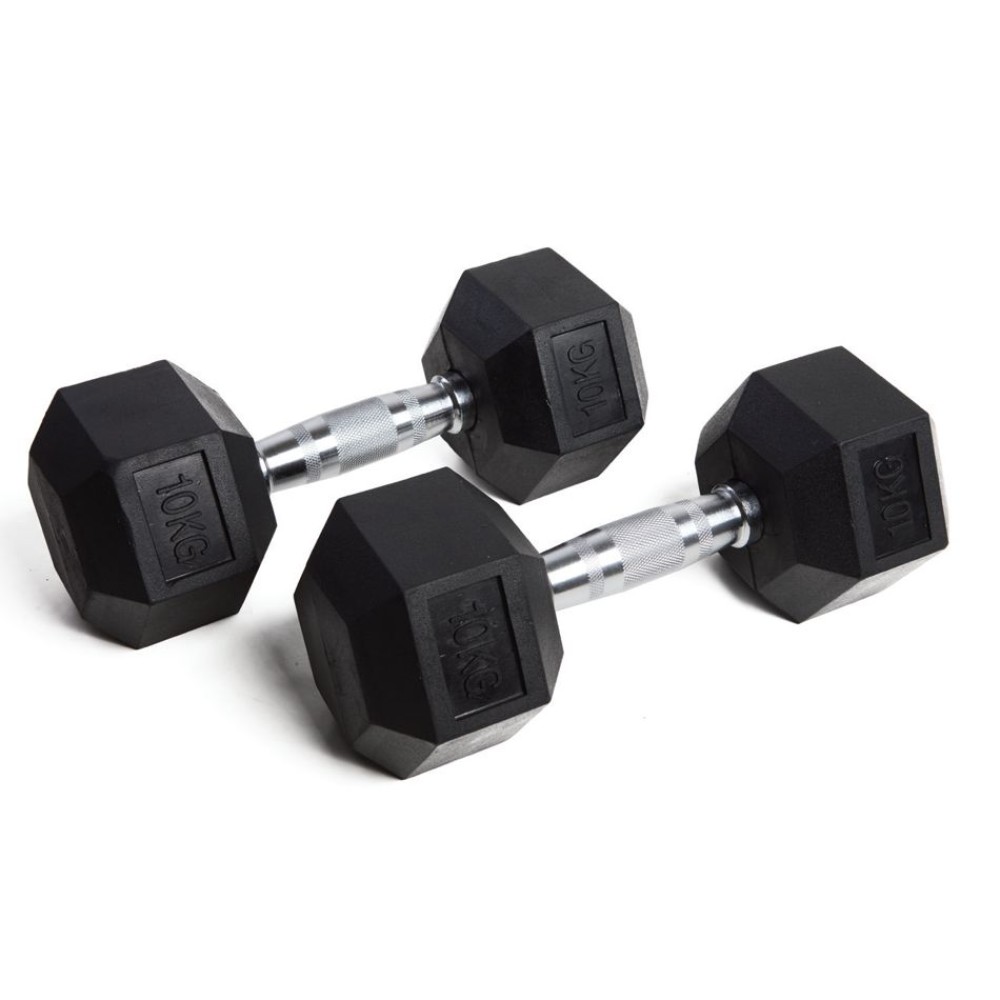 HEXAGONAL DUMBELLS 2 x 7kg