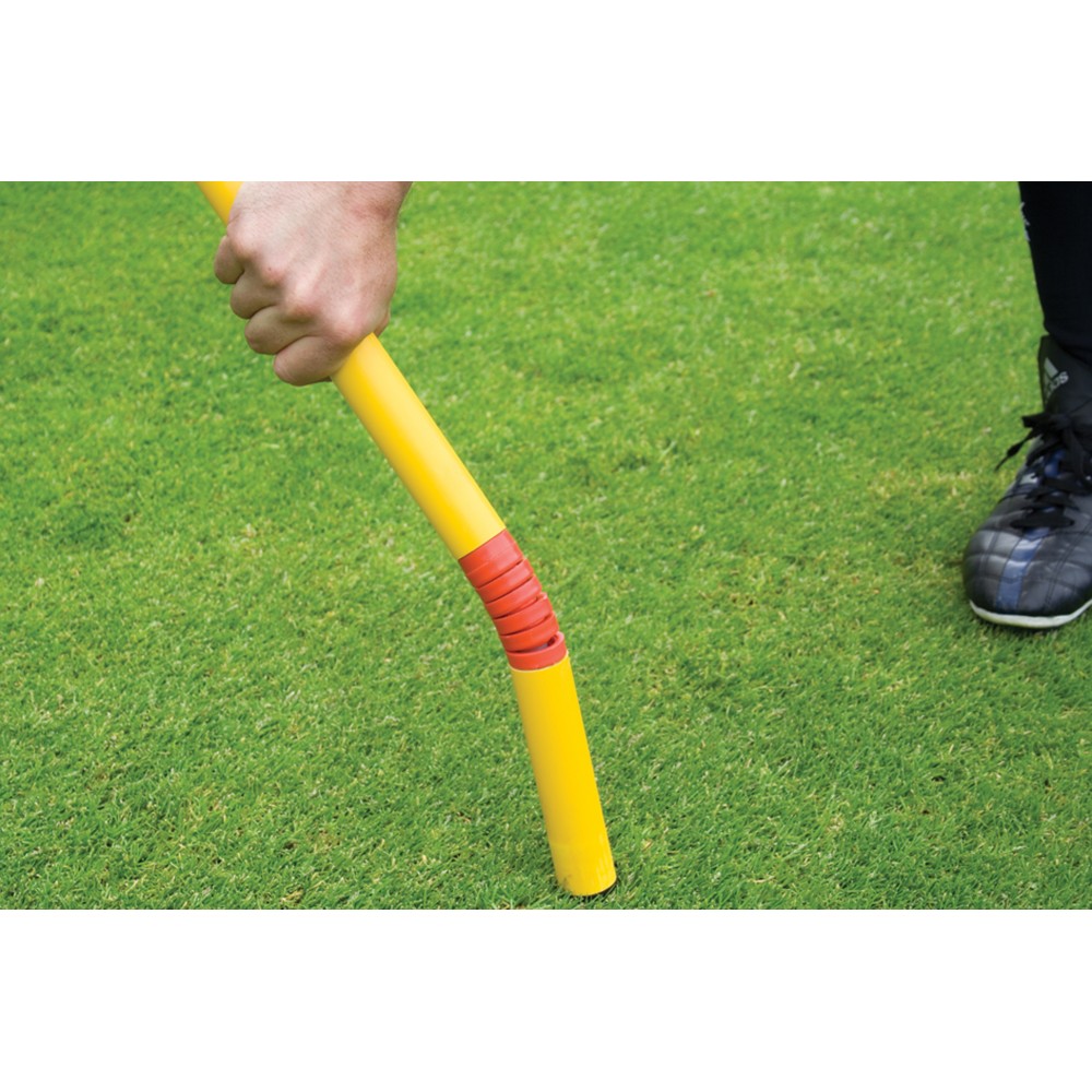Flexible slalom poles