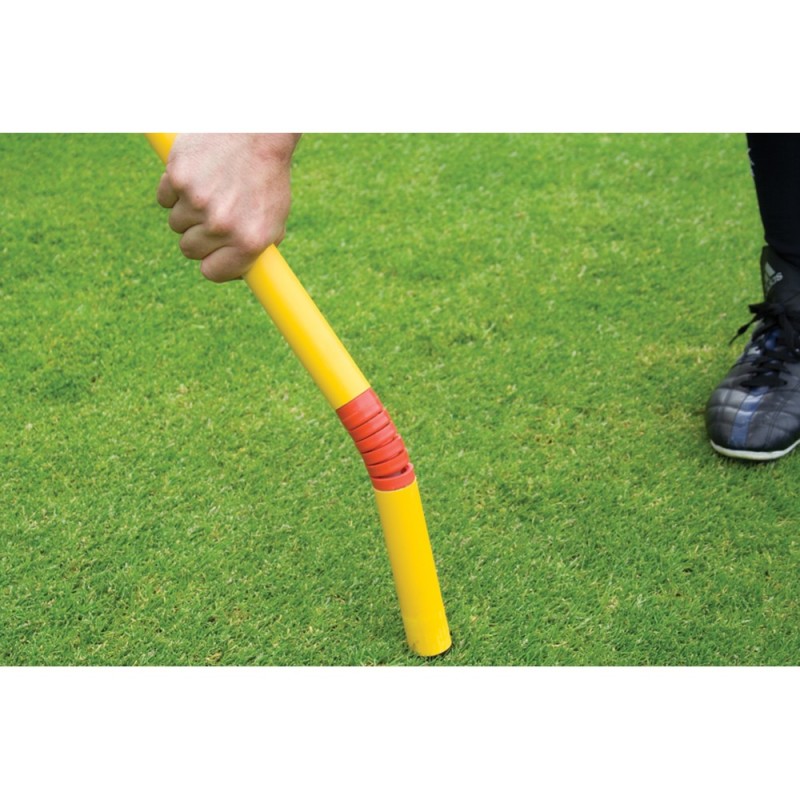 Flexible slalom poles