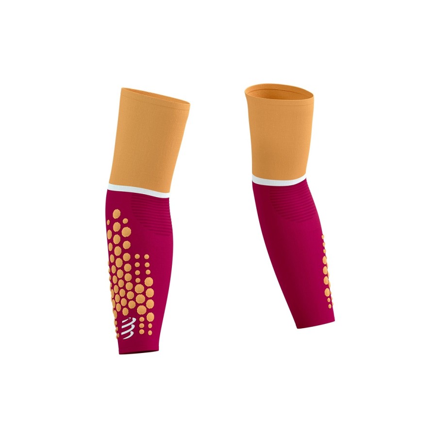 COMPRESSPORT ARMFORCE ULTRALIGHT (PERSIAN RED/BLAZING ORANGE) 25-28