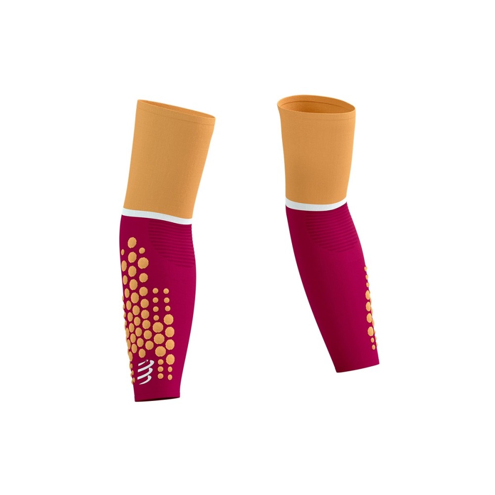 COMPRESSPORT ARMFORCE ULTRALIGHT (PERSIAN RED/BLAZING ORANGE) 28-31
