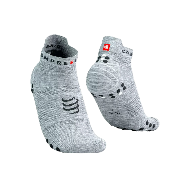 PRO RACING SOCKS V4.0 RUN LOW GREY MELANGE 39-41