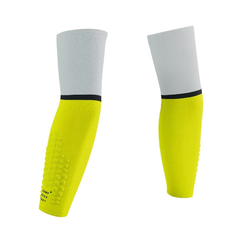 COMPRESSPORT ARMFORCE ULTRALIGHT (FLUO YELLOW / WHITE) 25-28
