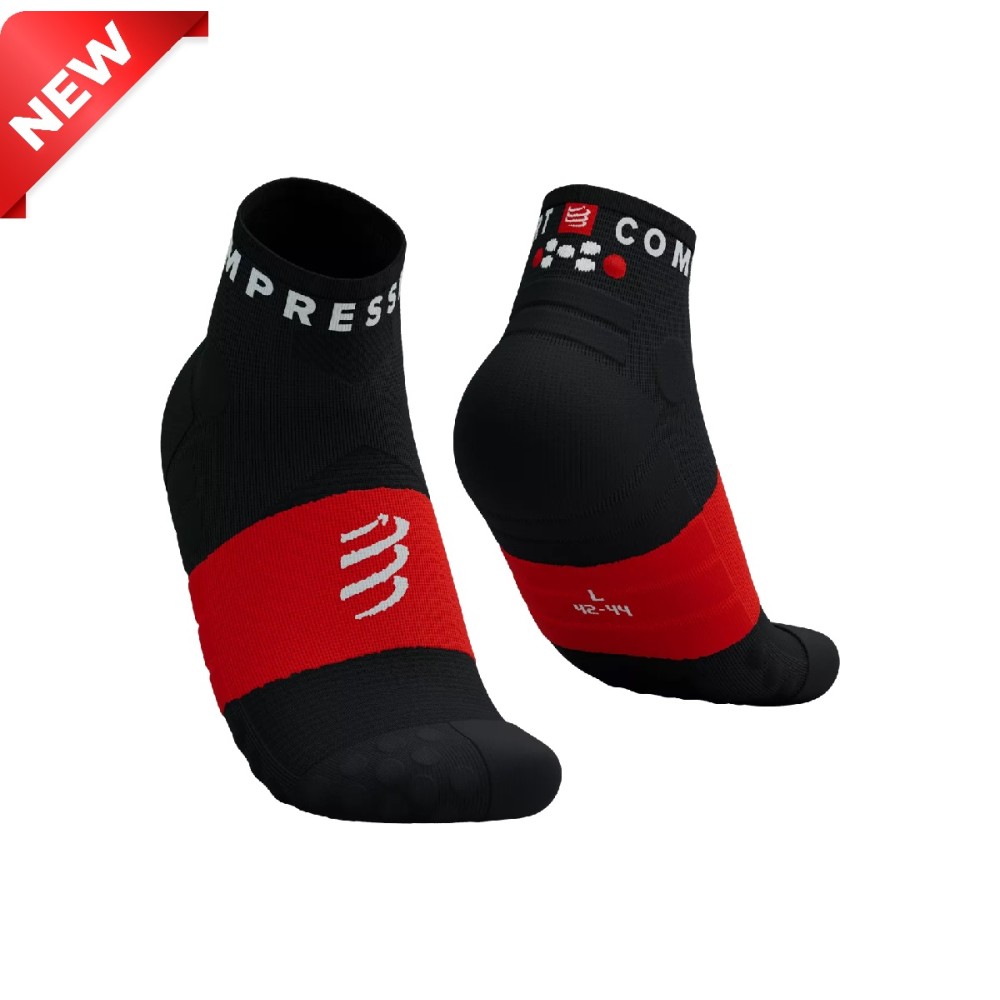 ULTRA TRAIL LO CUT SOCKS - BLACK RED 39-41