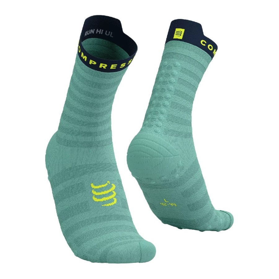 PRO RACING SOCKS V4.0 RUN HIGH - SHELL BLUE/PURPLE T1 / 35-38