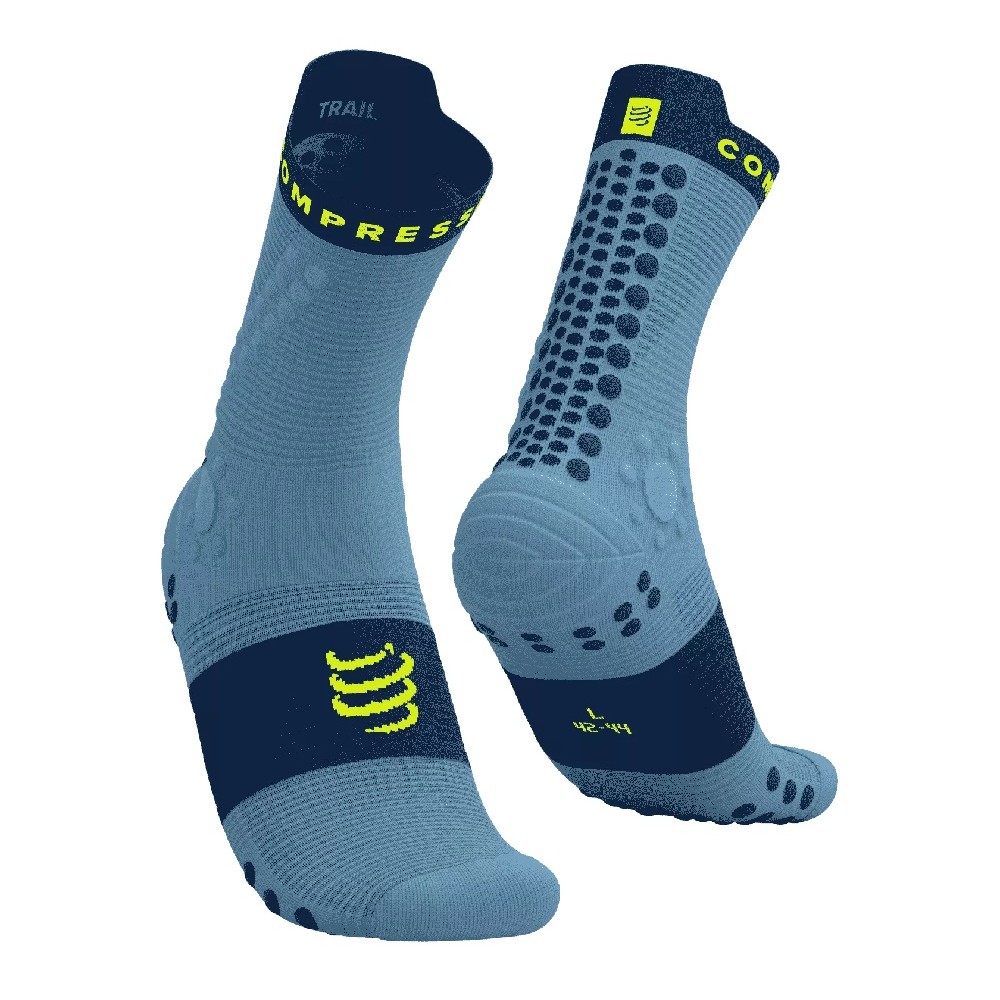 PRO RACING SOCKS V4.0 TRAIL - DENIM / POSEIDON T1 / 35-38