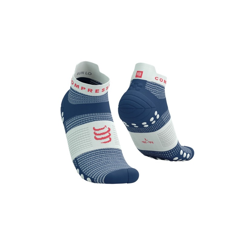 COMPRESSPORT PRO RACING SOCKS V4.0 RUN LOW - BLUES / SUGAR T2 / 39-41