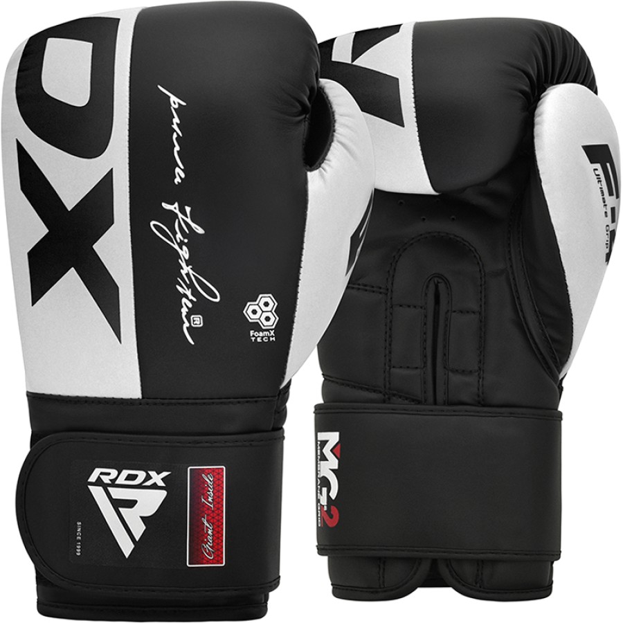 BOXING GLOVES REX F4 WHITE/BLACK-14oz