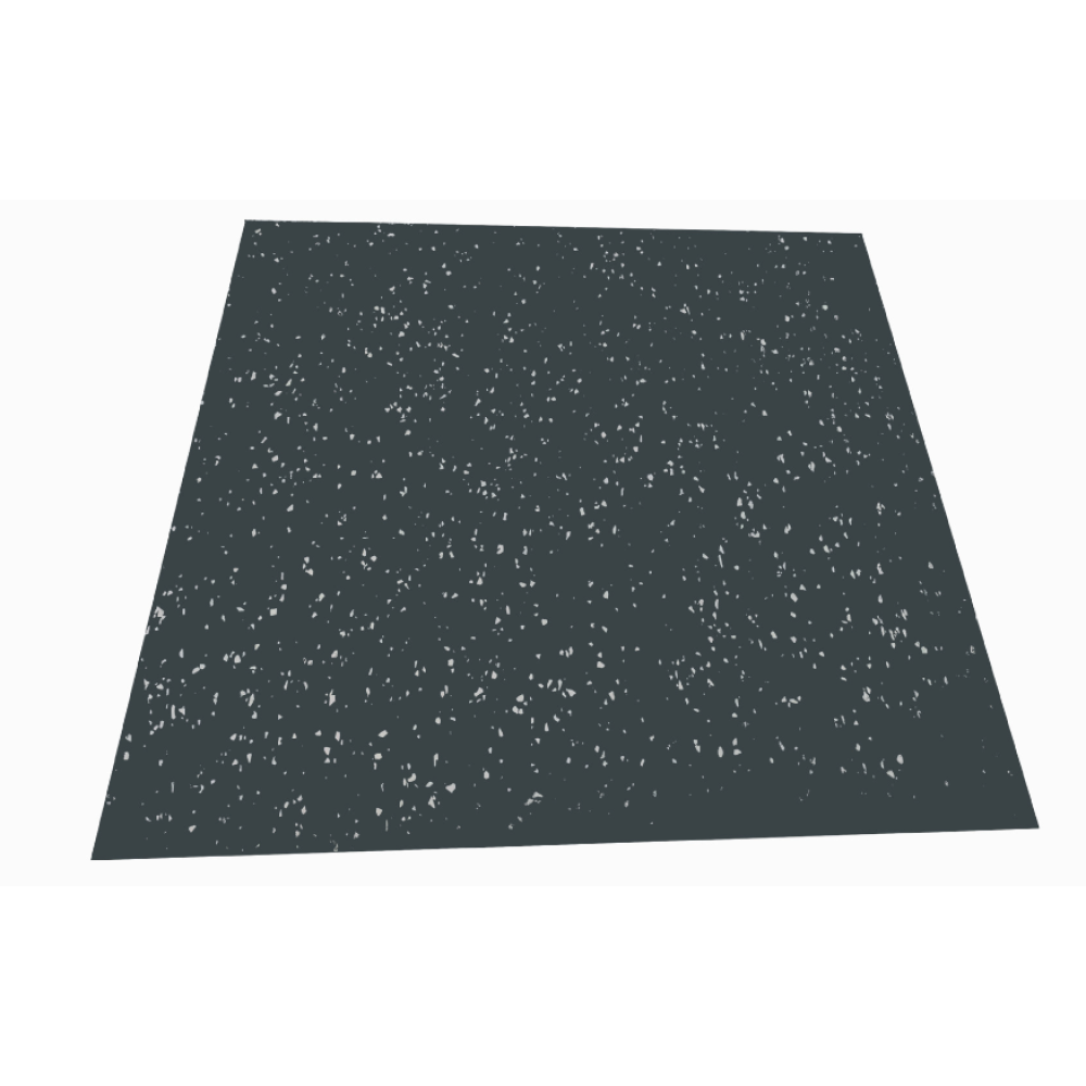 Super floor mat 1000*1000*15mm black & white dot Pro-Fit