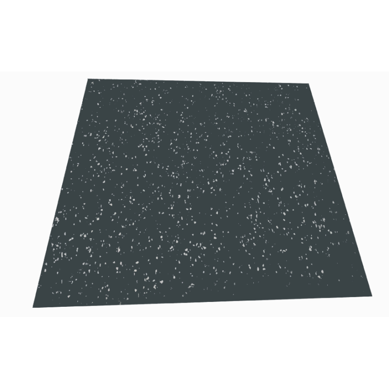 Super floor mat 1000*1000*20mm / black & white dot Pro-Fit