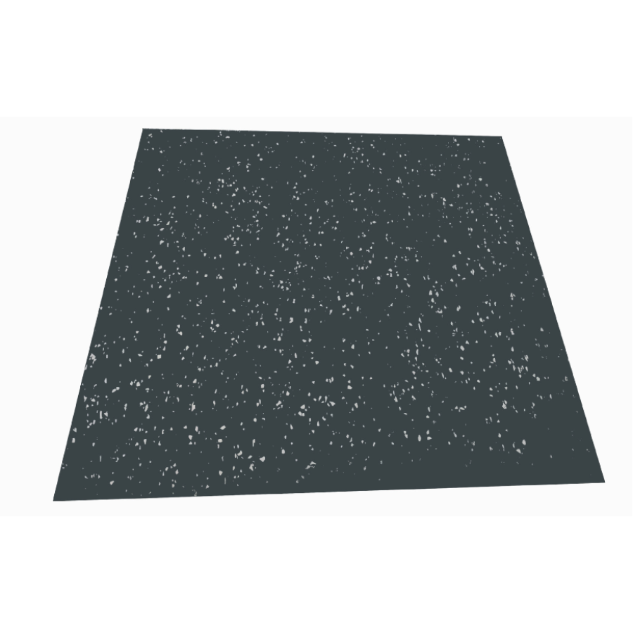 Super floor mat 1000*1000*20mm / black & white dot Pro-Fit