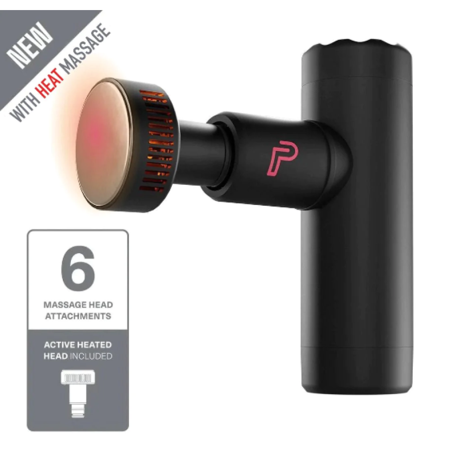 IGNITE MINI MASSAGE GUN WITH HEAT (BLACK)