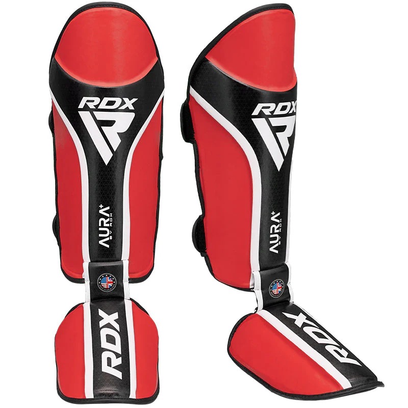 SHIN INSTEP AURA PLUS T-17 RED/BLACK-L