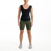 SWEAT WOMEN'S SHORTS W1 ARMY GREEN-L