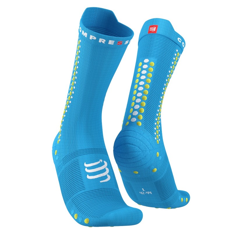 PRO RACING SOCKS V4.0 ΒΙΚΕ FLUO BLUE PRIME ROSE 39-41