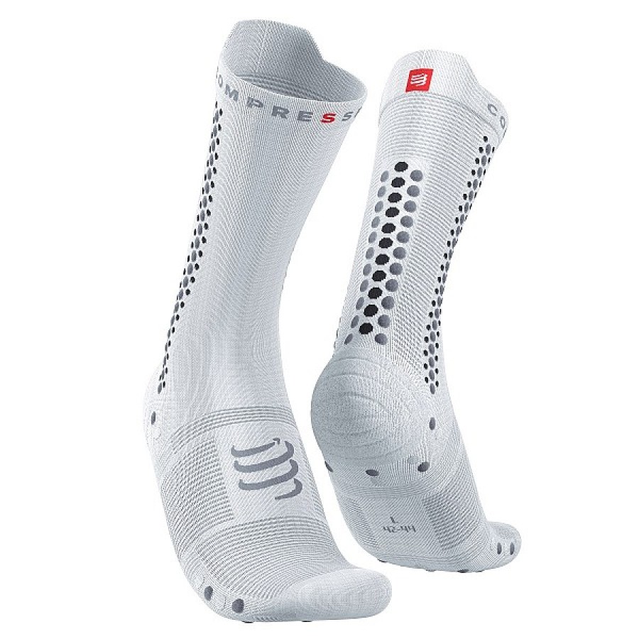 PRO RACING SOCKS V4.0 ΒΙΚΕ WHITE/ALLOY 39-41