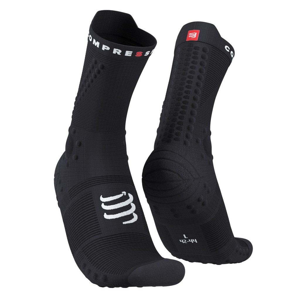 PRO RACING SOCKS V4.0 TRAIL BLACK 45-48