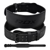 BELT 4" LEATHER FULL BLACK-L