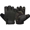 GYM TRAINING GLOVES T2 HALF BROWN-XL