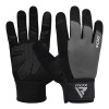 GYM WEIGHT LIFTING GLOVES W1 FULL GRAY -L