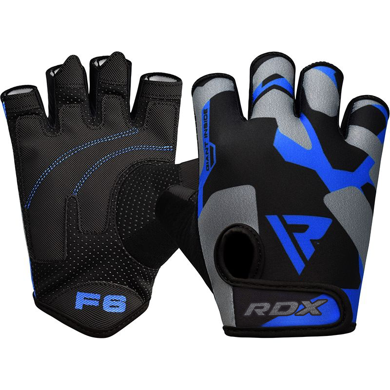 GYM GLOVES SUMBLIMATION F6 BLUE-M