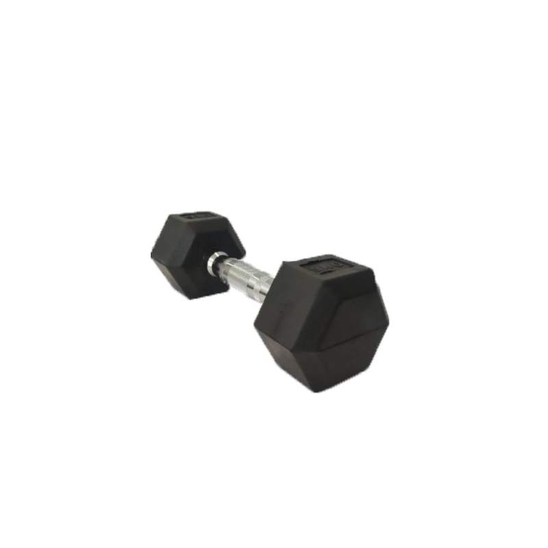 Hexagonal Rubber Dumbbell 2.5kg set Pro-Fit