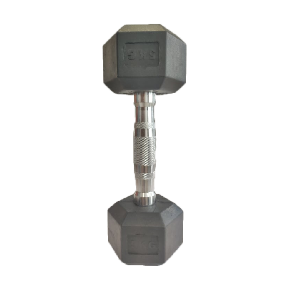 Hexagonal Rubber Dumbbell 2.5kg set Pro-Fit