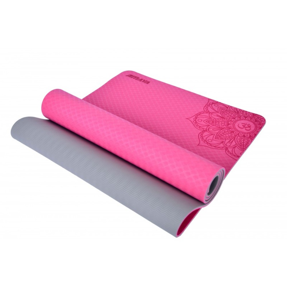 TWO-TONE T.P.E. YOGA MAT FUCHSIA