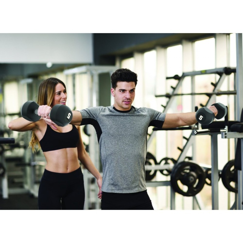 AMAYA RUBBER DUMBBELLS ΖΕΥΓΑΡΙ  17.5kg