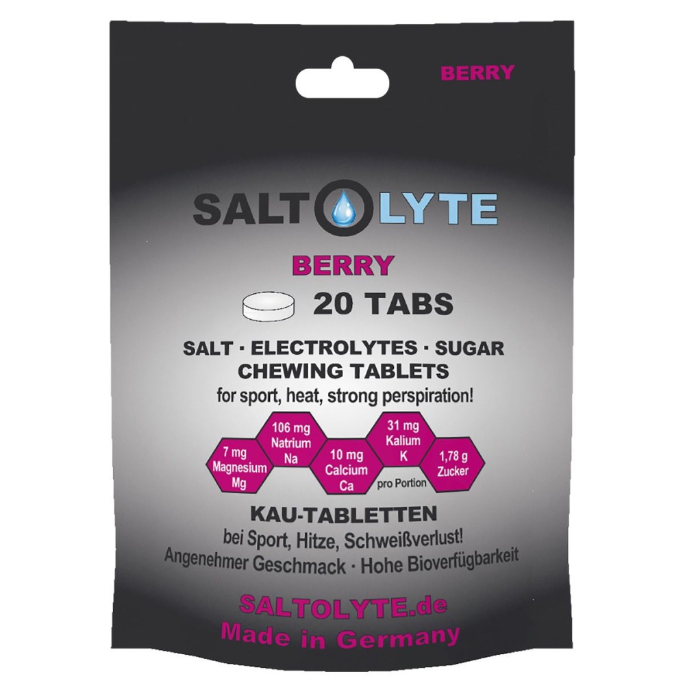 SALTOLYTE 20 TABS Salt & Electrolytes Chewing Tablets - ΒΑΤΟΜΟΥΡΟ