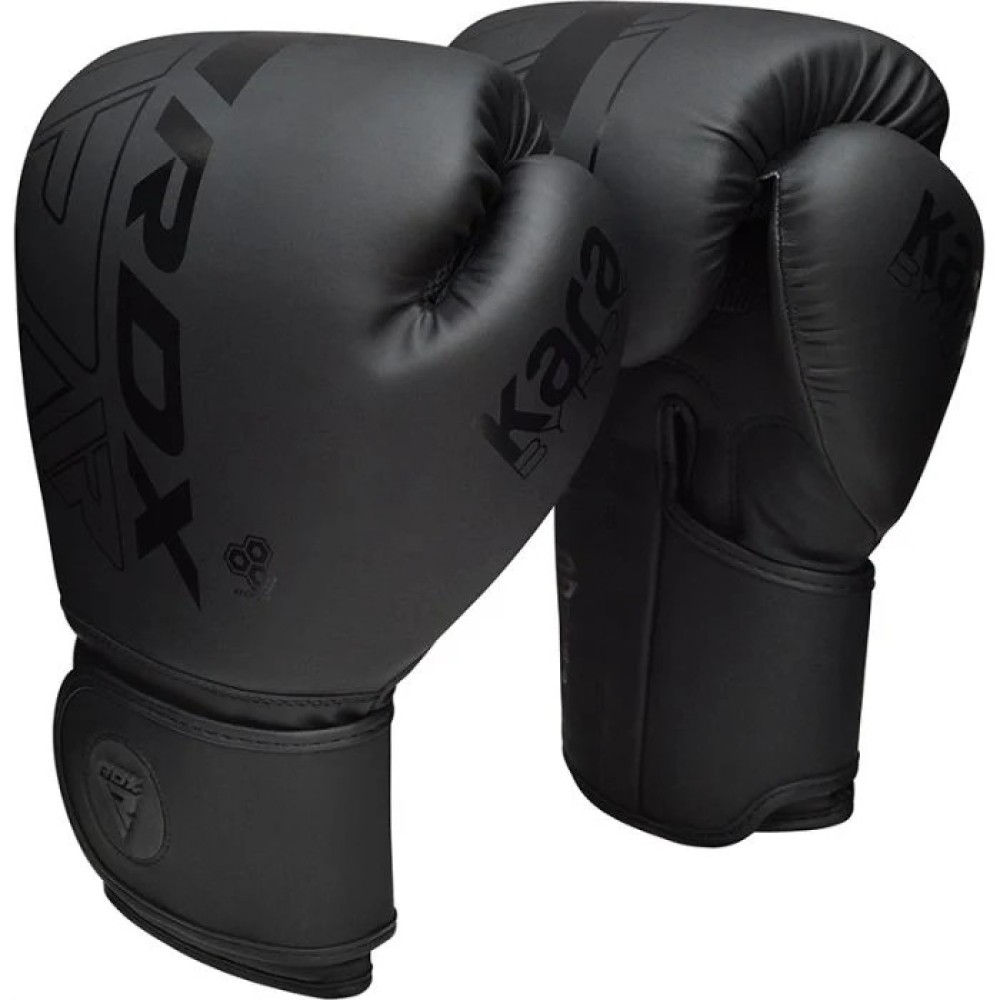 BOXING GLOVES F6 MATTE BLACK-10OZ