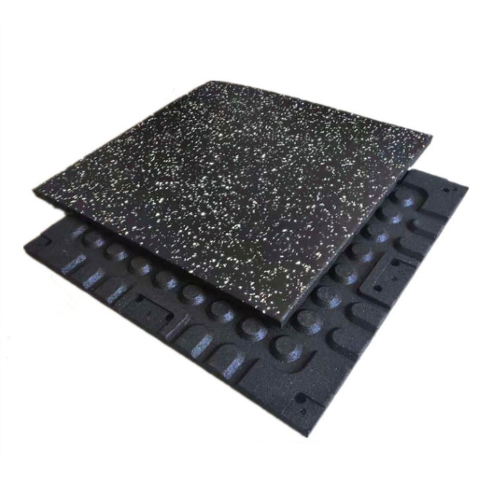 Super floor mat 1000*1000*20mm / black & white dot Pro-Fit
