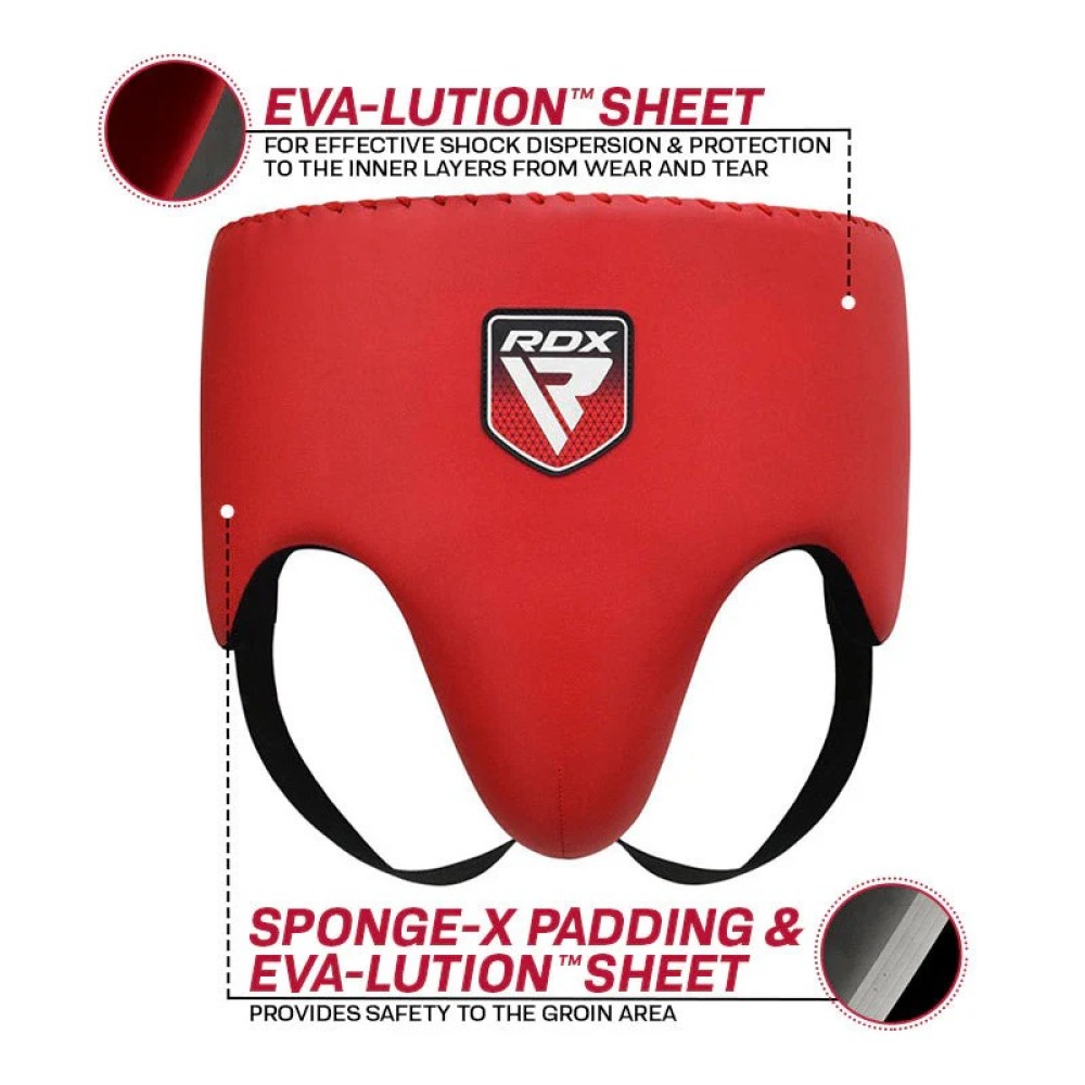 GROIN GUARD PRO TRAINING APEX A4 RED MEDIUM