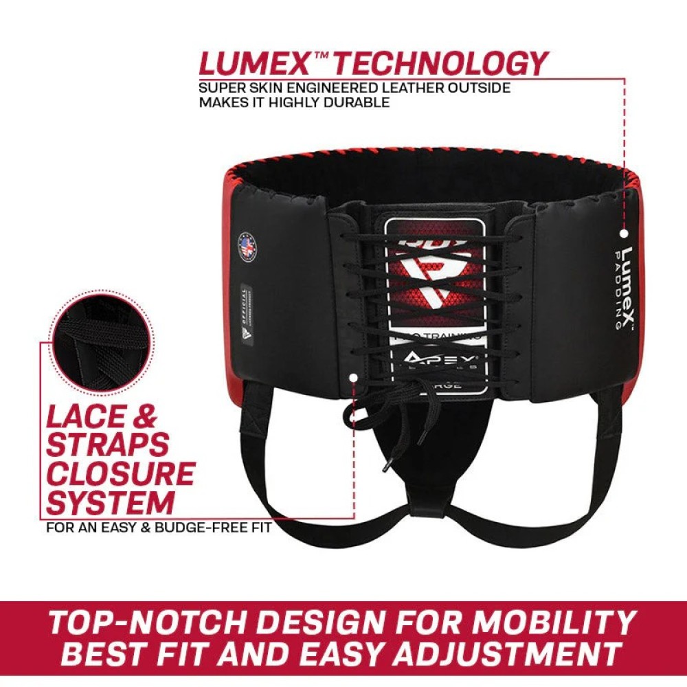 GROIN GUARD PRO TRAINING APEX A4 RED MEDIUM