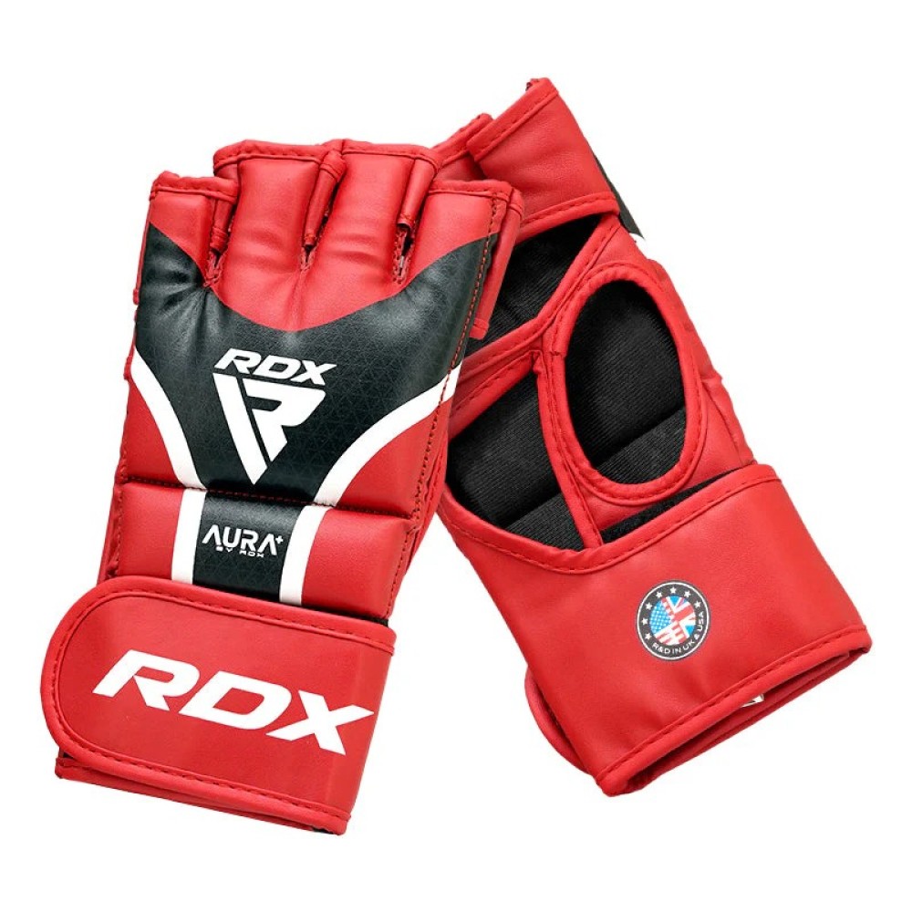 GRAPPLING GLOVES AURA PLUS T-17 RED/BLACK -M
