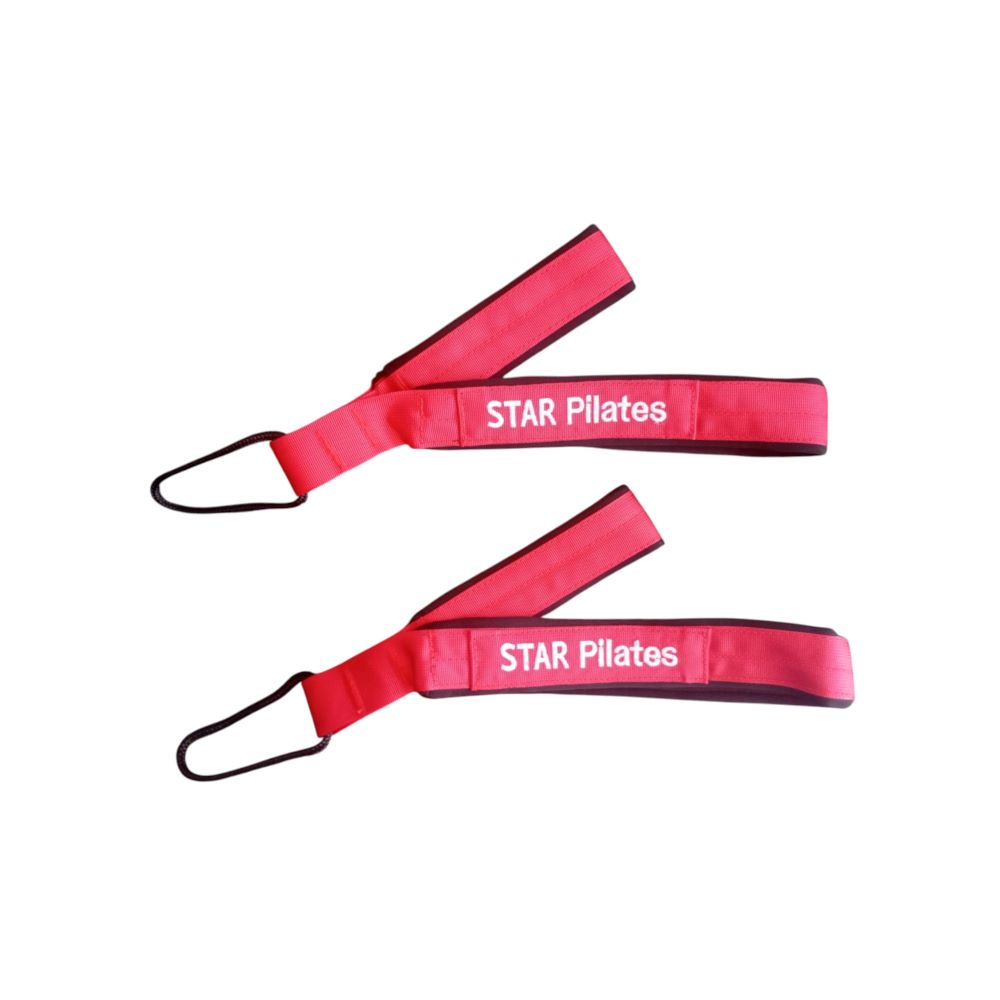 Διπλή Λαβή "Star pilates" velvet red