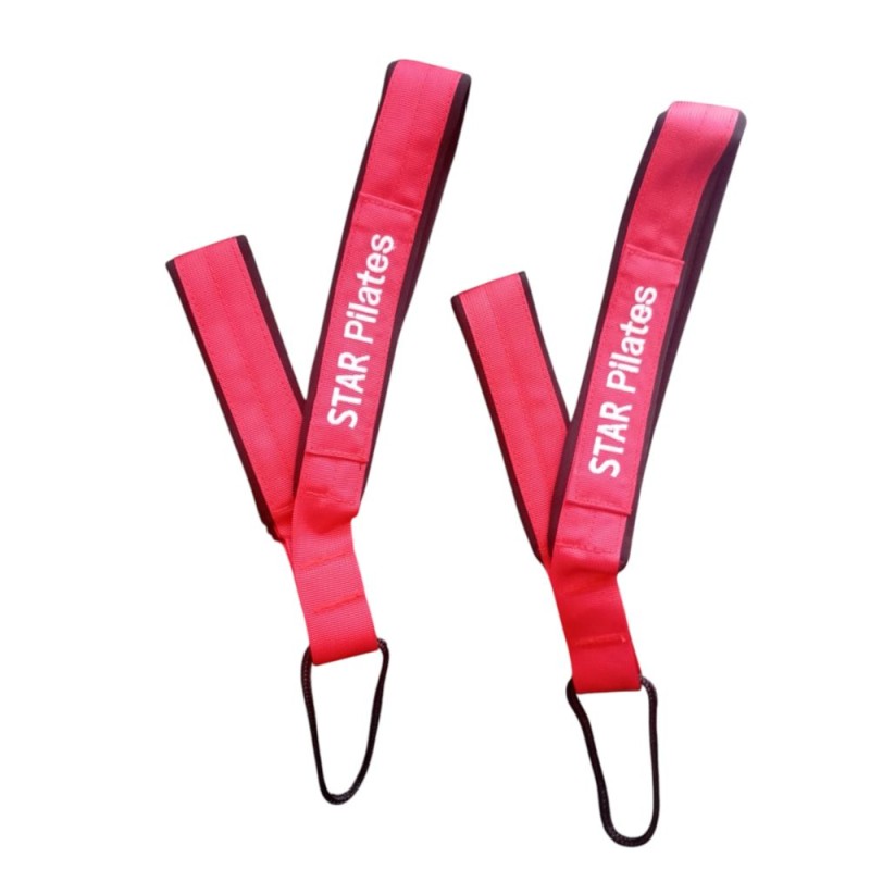 Διπλή Λαβή "Star pilates" velvet red