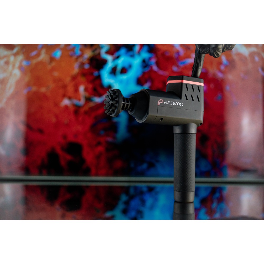 IGNITE PRO MASSAGE GUN WITH HEAT (BLACK/RED)