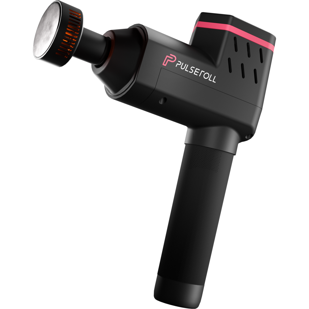 IGNITE PRO MASSAGE GUN WITH HEAT (BLACK/RED)