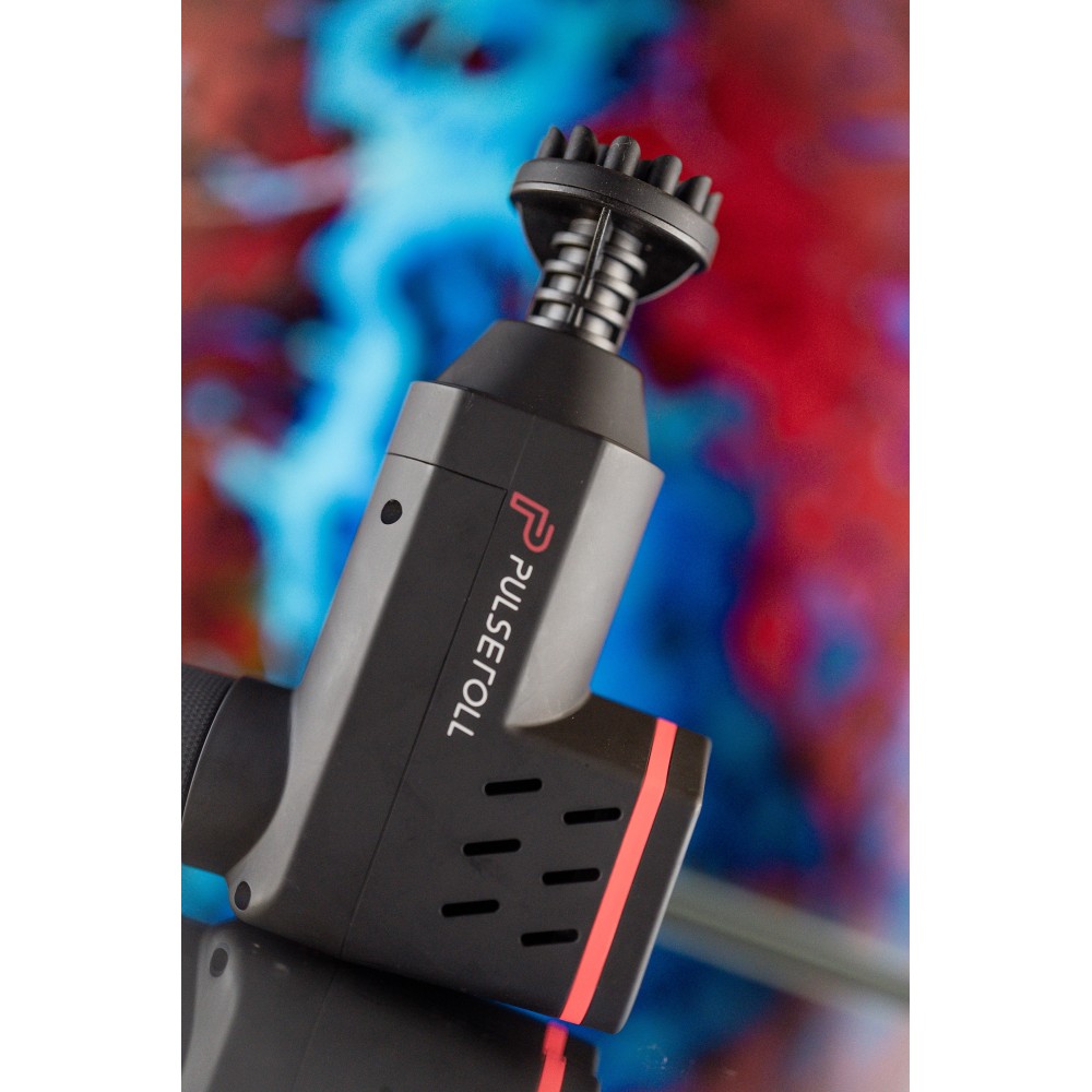 IGNITE PRO MASSAGE GUN WITH HEAT (BLACK/RED)