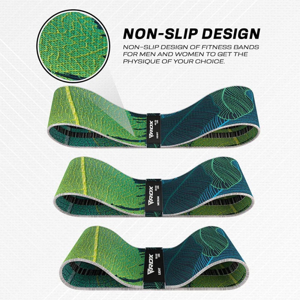 POLY COTTON FABRIC RESISTANCE BAND LEAVES SET