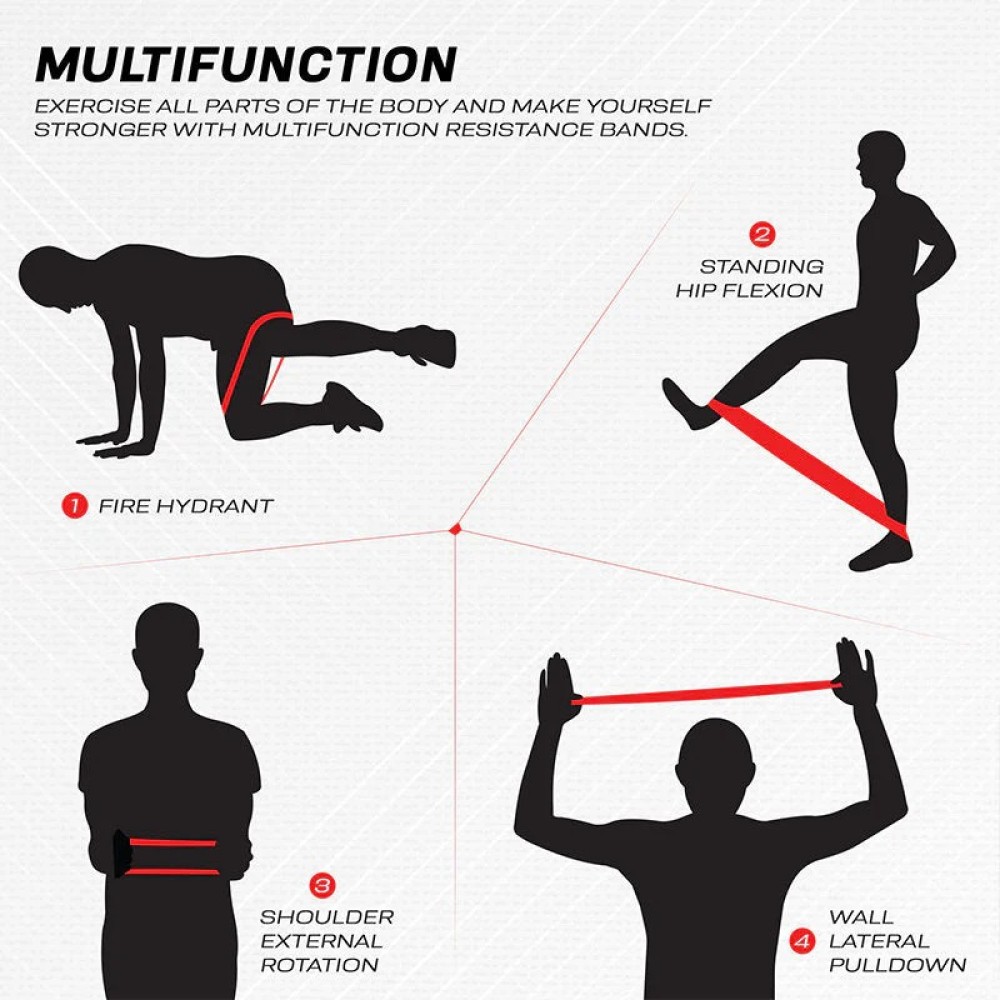 POLY COTTON FABRIC RESISTANCE BAND LEAVES SET