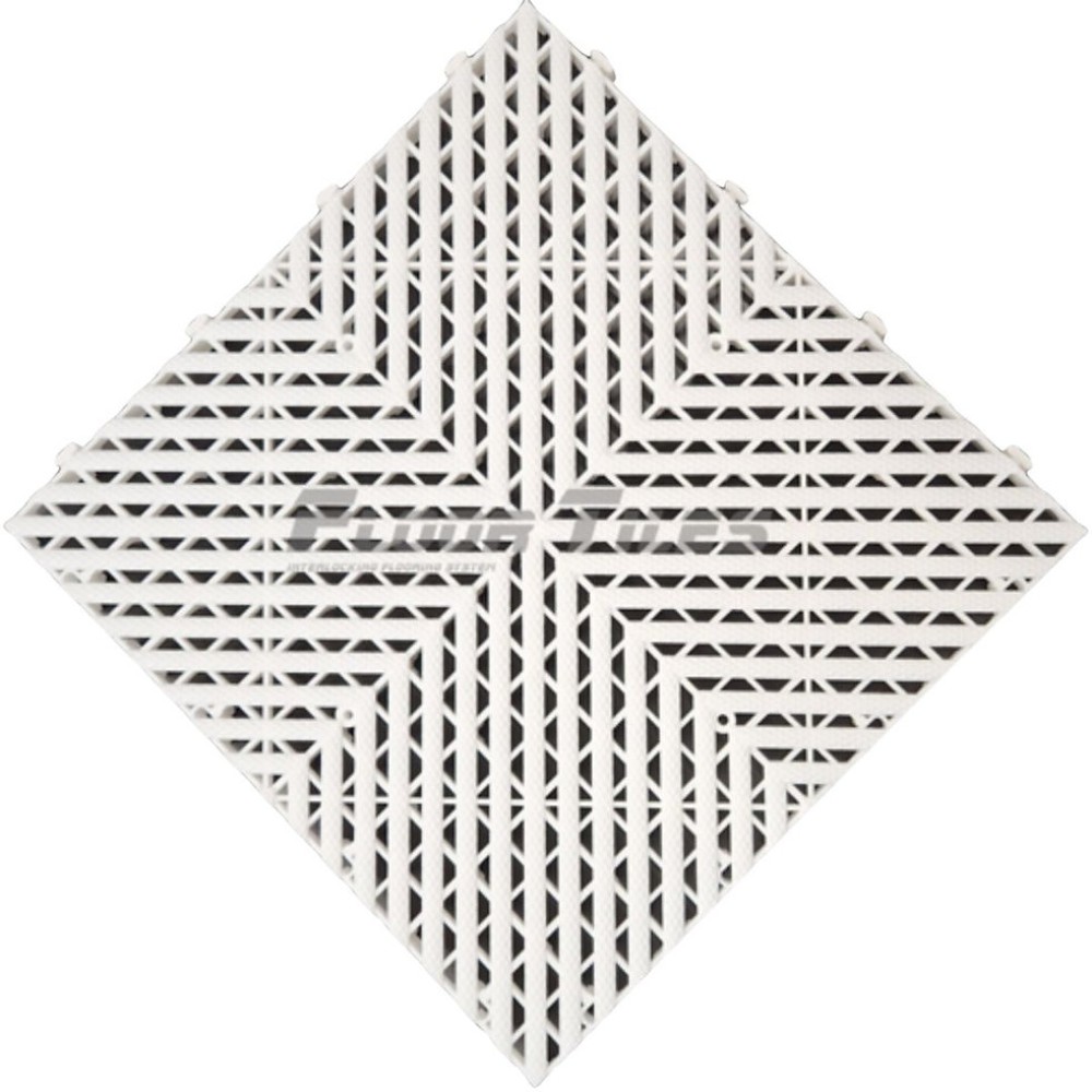 Πλαστικό PVC πλακάκι λευκό Floortiles IFS