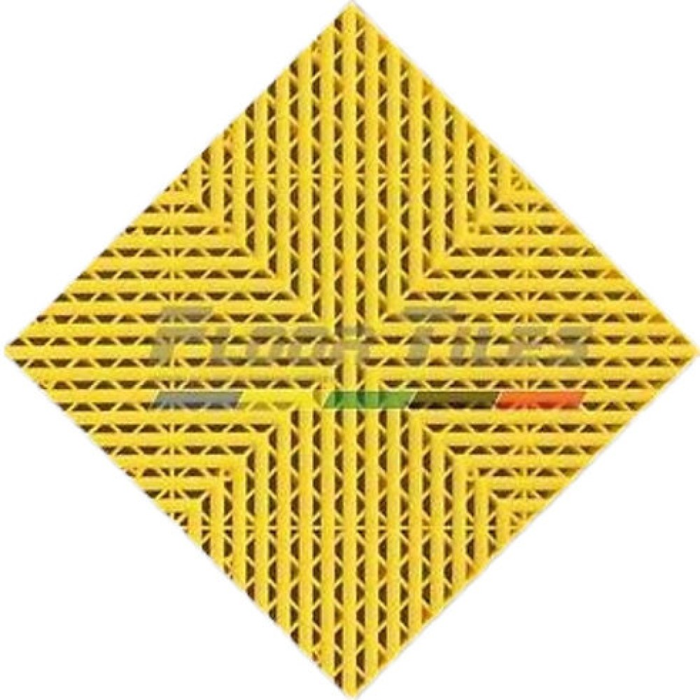 Πλαστικό PVC πλακάκι κίτρινο αποστράγγισης Floortiles IFS