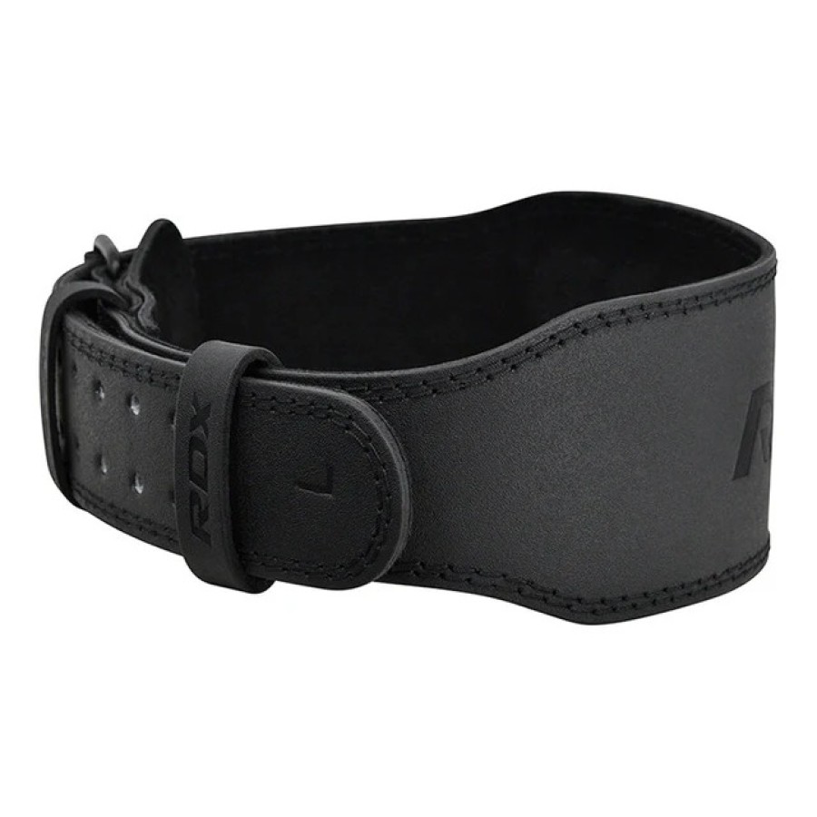 BELT 4" LEATHER FULL BLACK-L