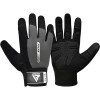 GYM WEIGHT LIFTING GLOVES W1 FULL GRAY -L