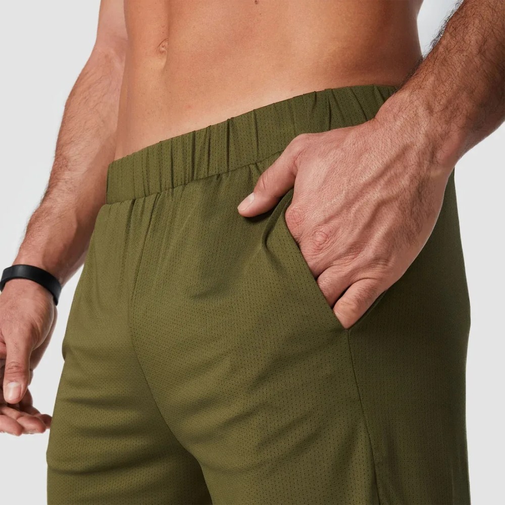 CORE MESH 2 IN 1 SHORTS - KHAKI