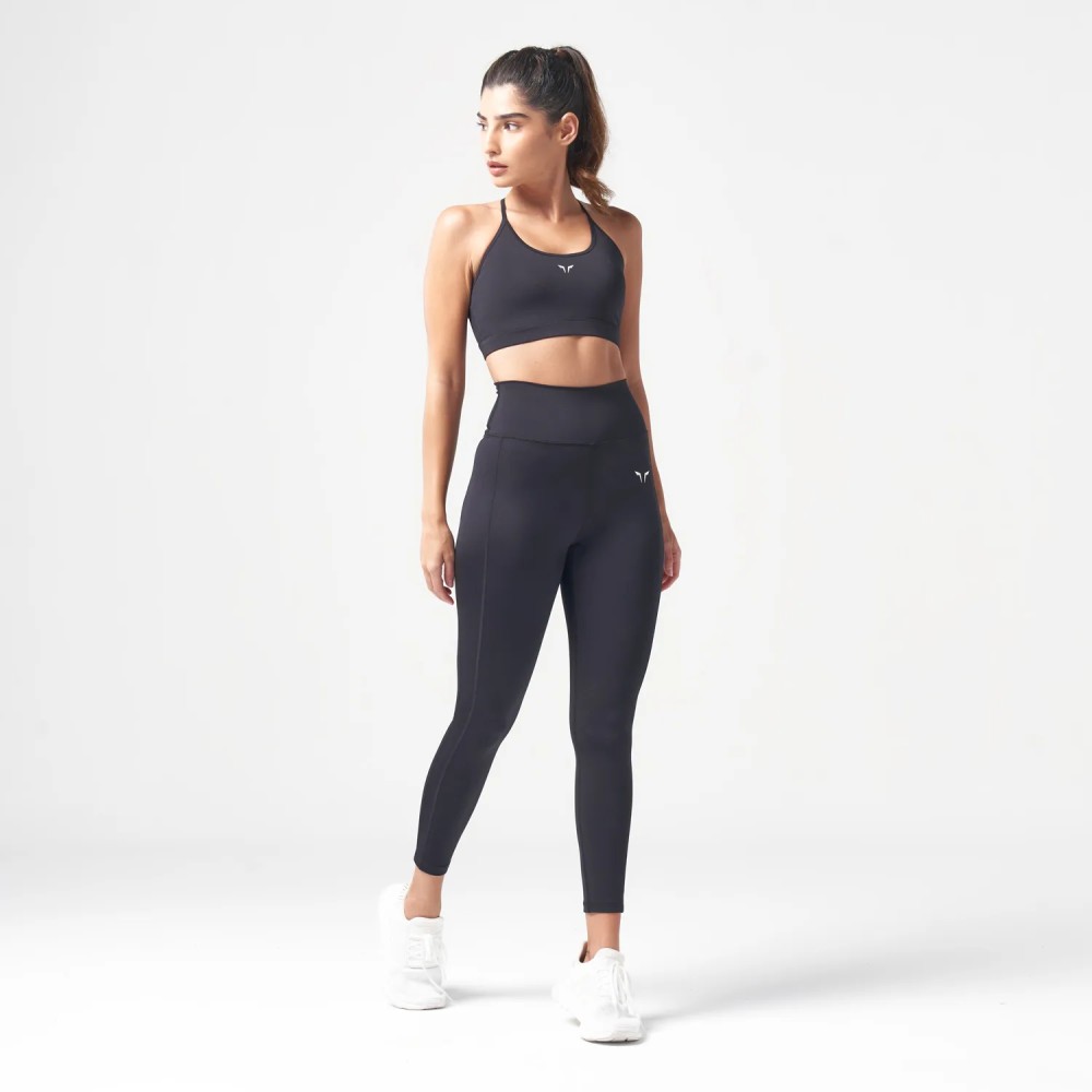 ESSENTIAL LOW IMPACT BRA – BLACK