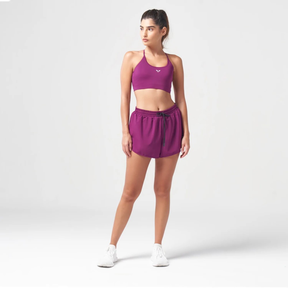 ESSENTIAL RUNNING SHORTS – DARK PURPLE